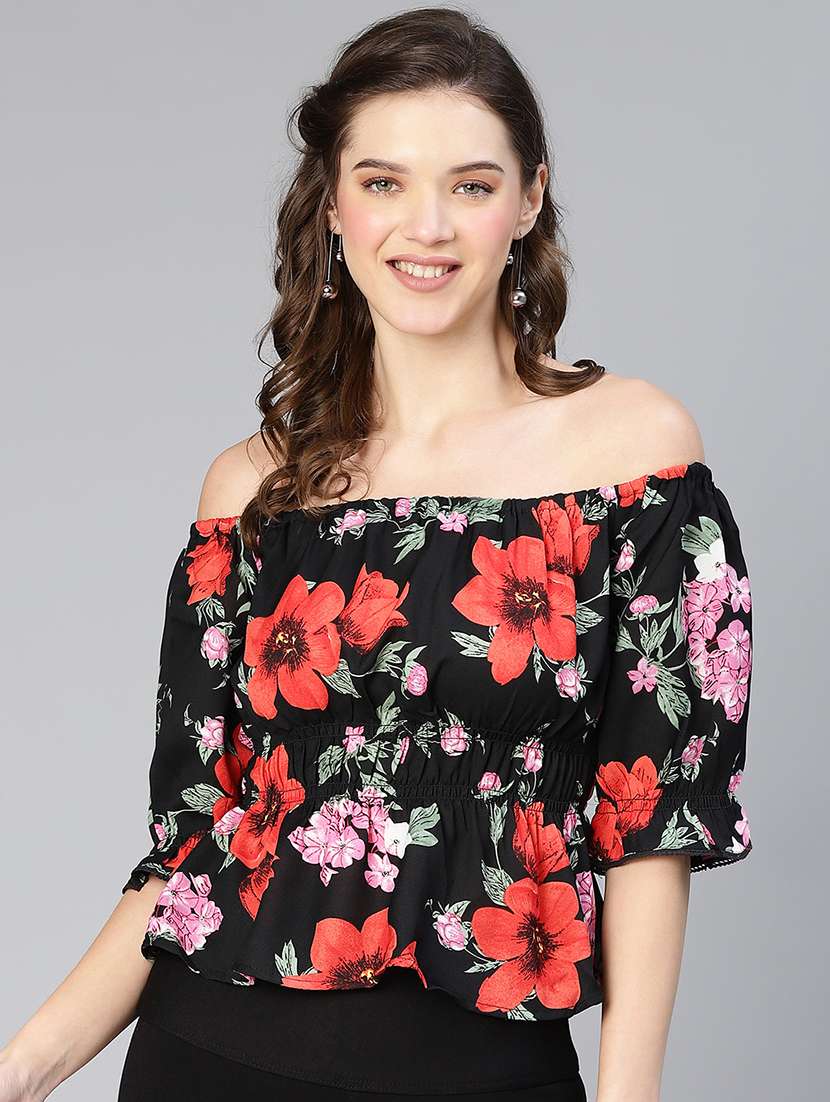 women's straight off shoulder top