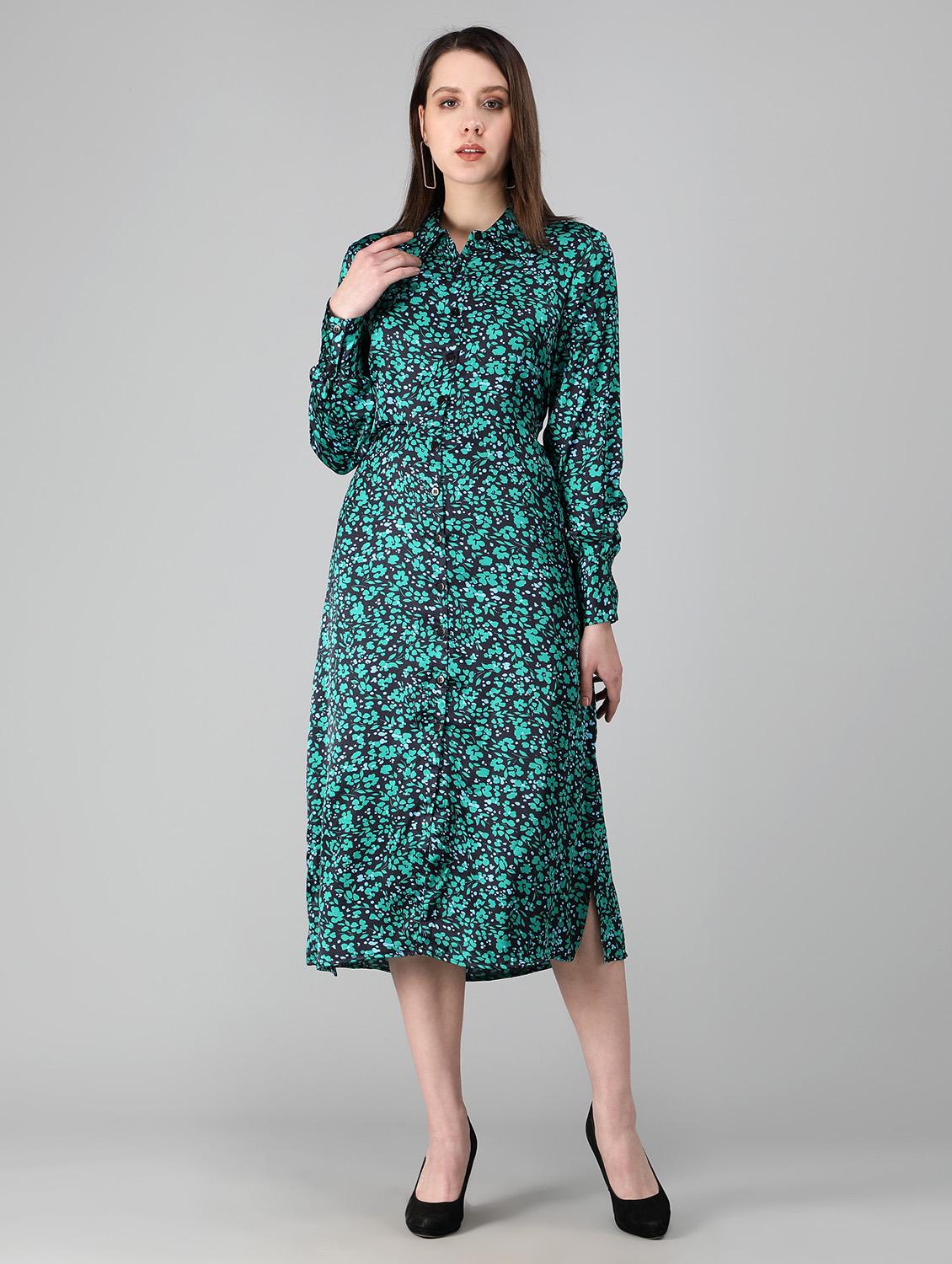 women's shirt floral dress