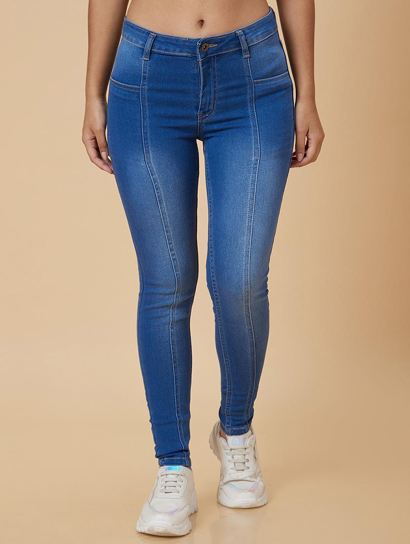women's plain slim fit jeans