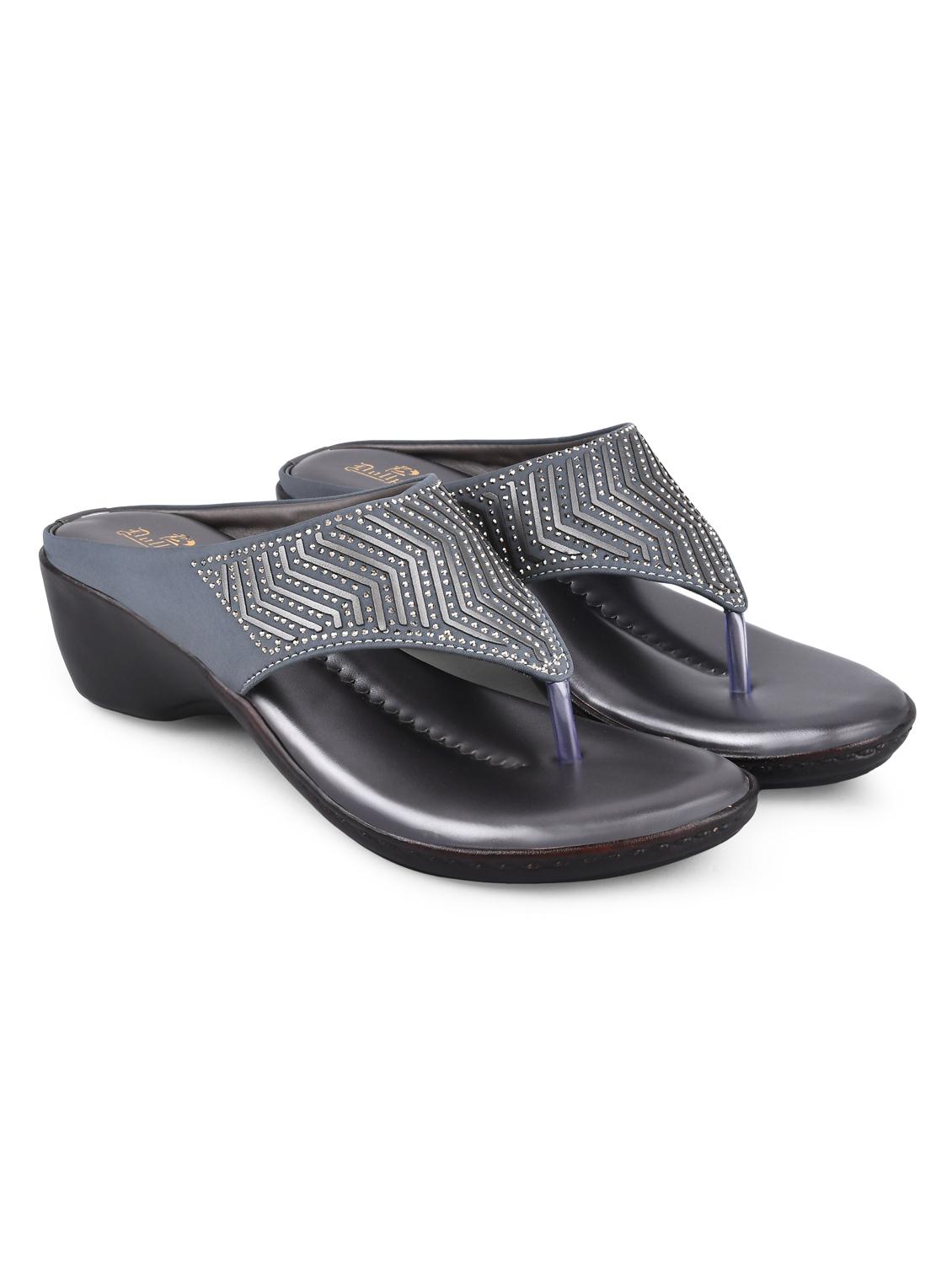 grey pvc slip on sandals