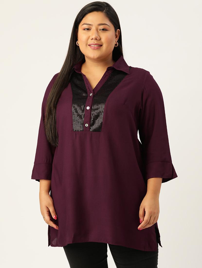 women's a line v neck top