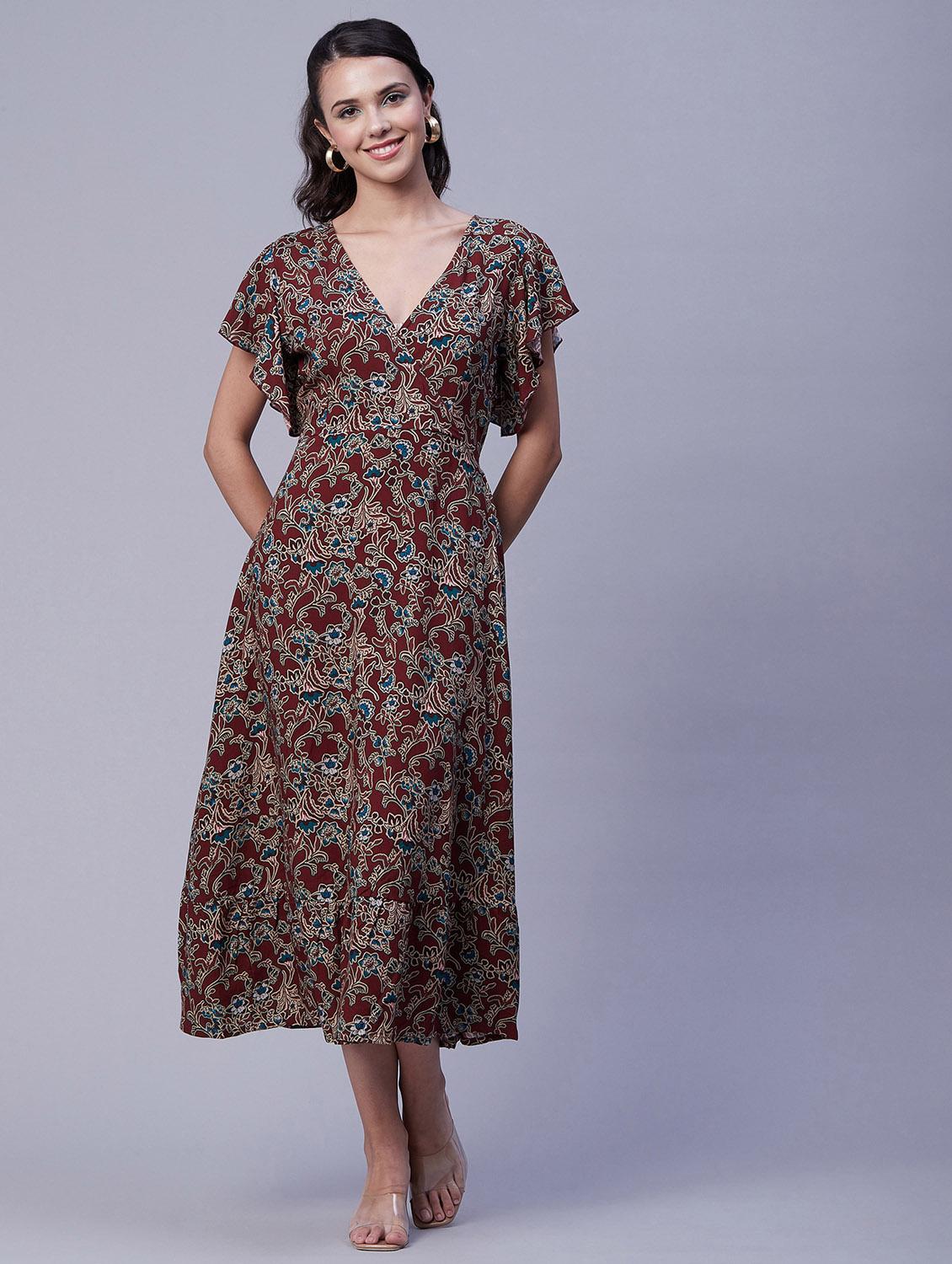 women's floral dress