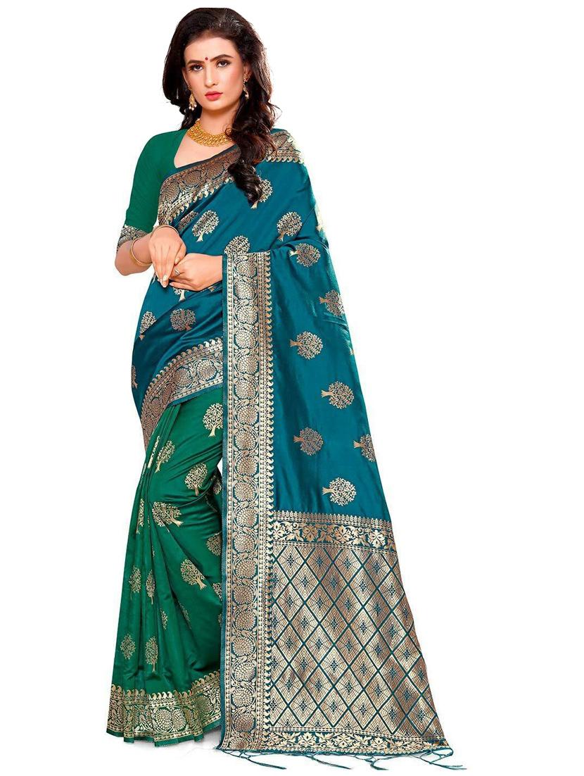 women's banarasi saree with blouse