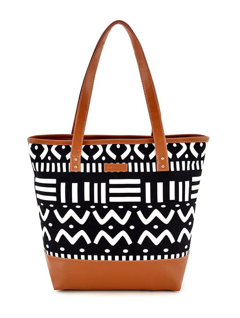 black canvas hobo handbag