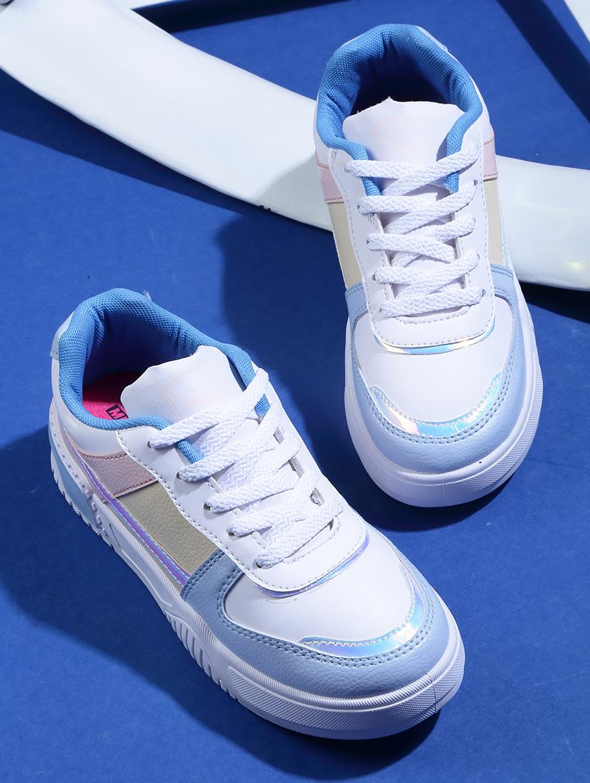 women's multi colored lace-up sneaker