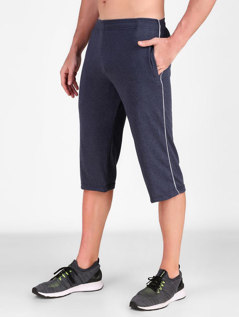 men mid rise cotton three- fourth