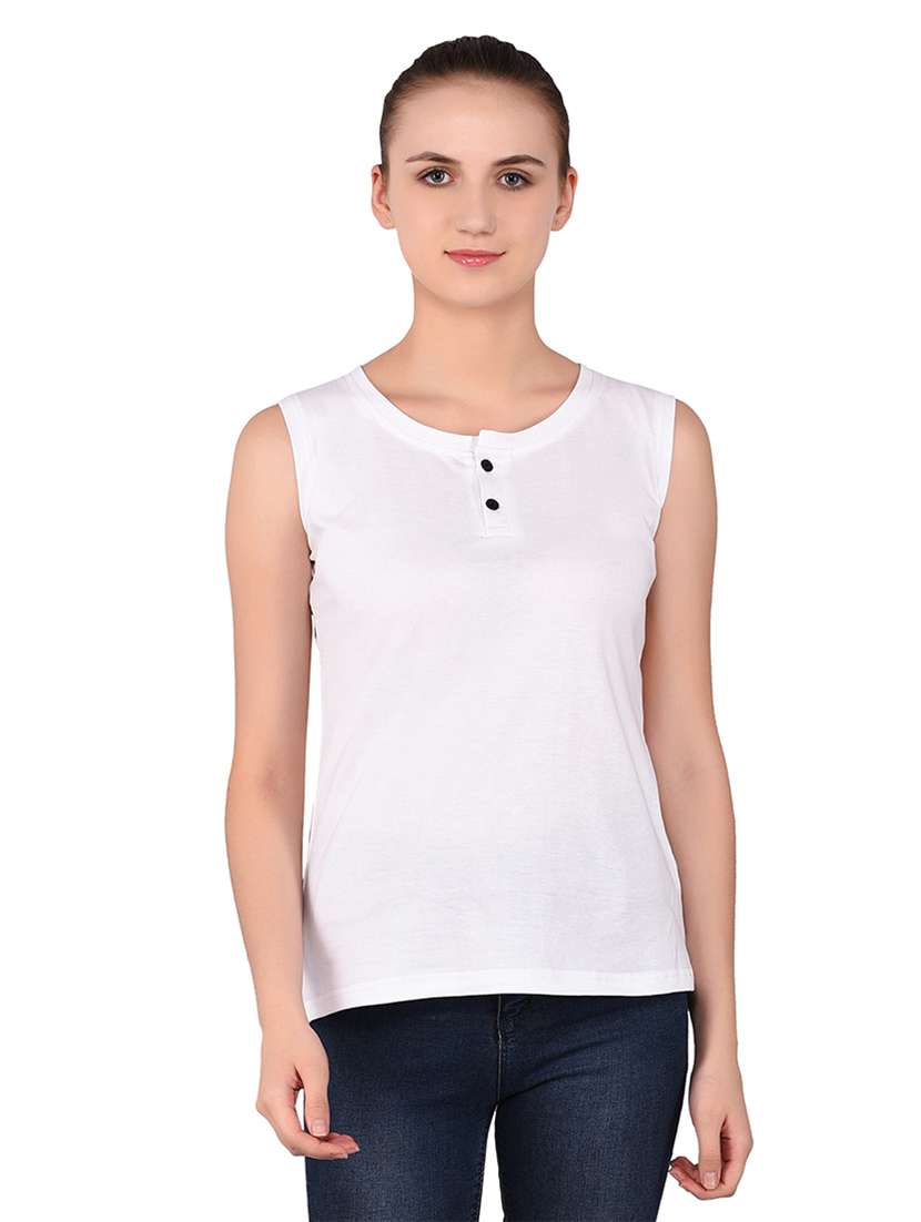 women solid round neck t-shirt