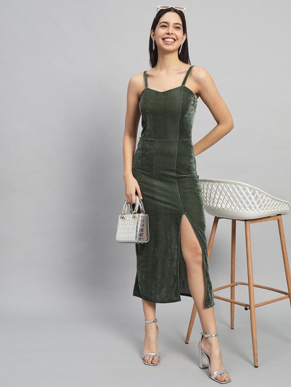women solids bodycon dress