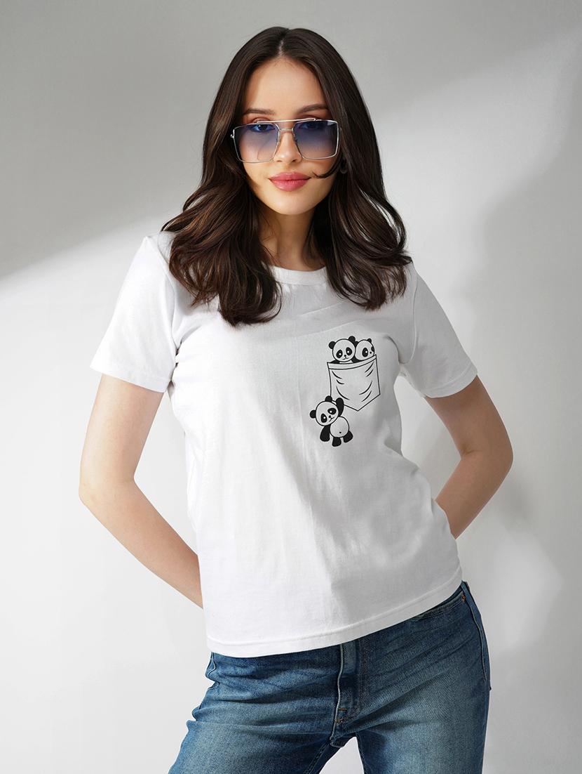 women placement print short sleeves t-shirt