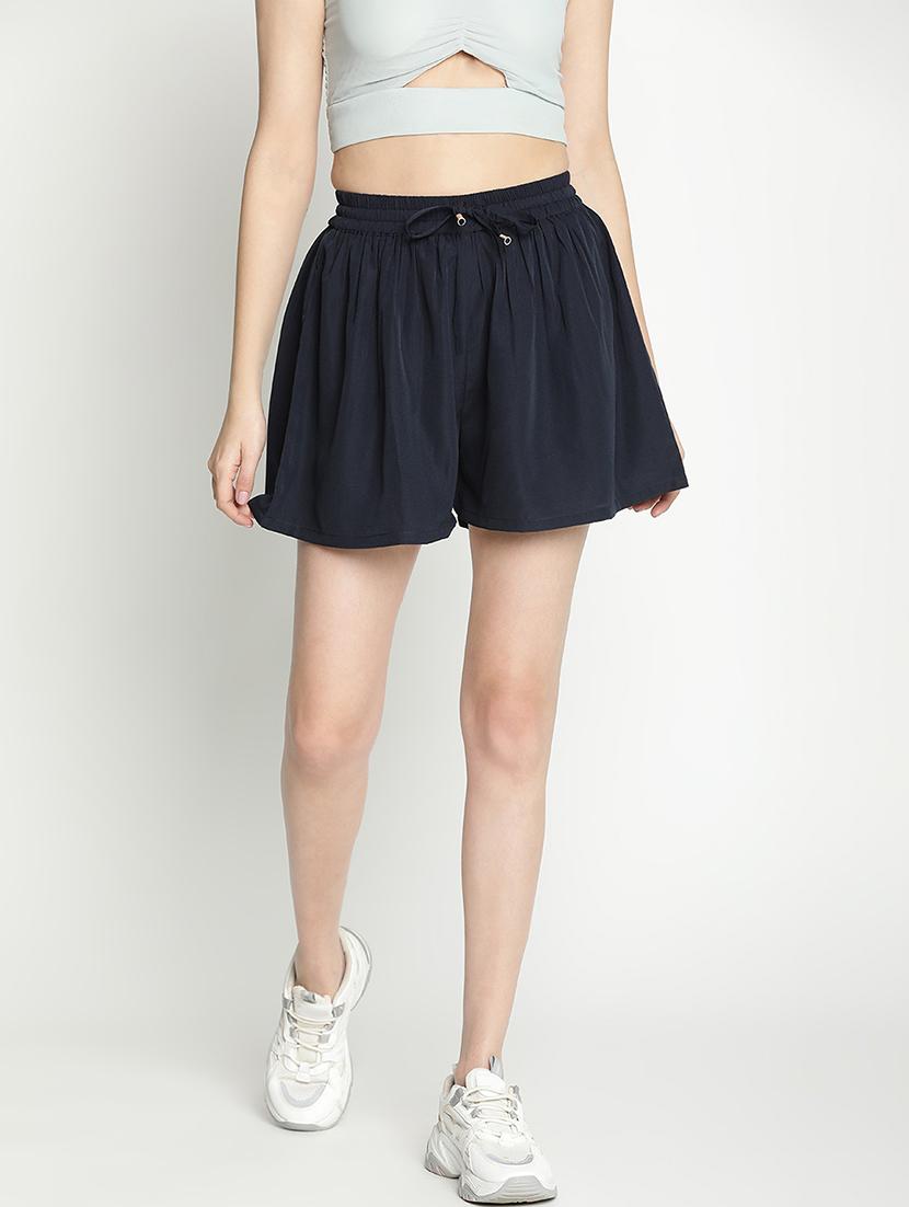 blue solid regular short