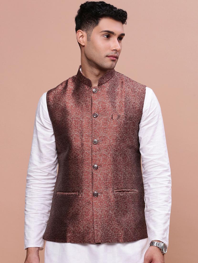 men mandrain neck nehru jacket