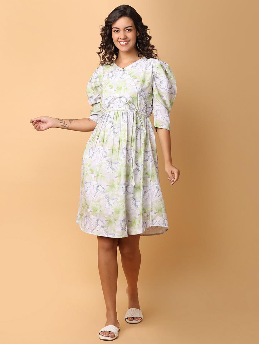 women white cotton a-line dress