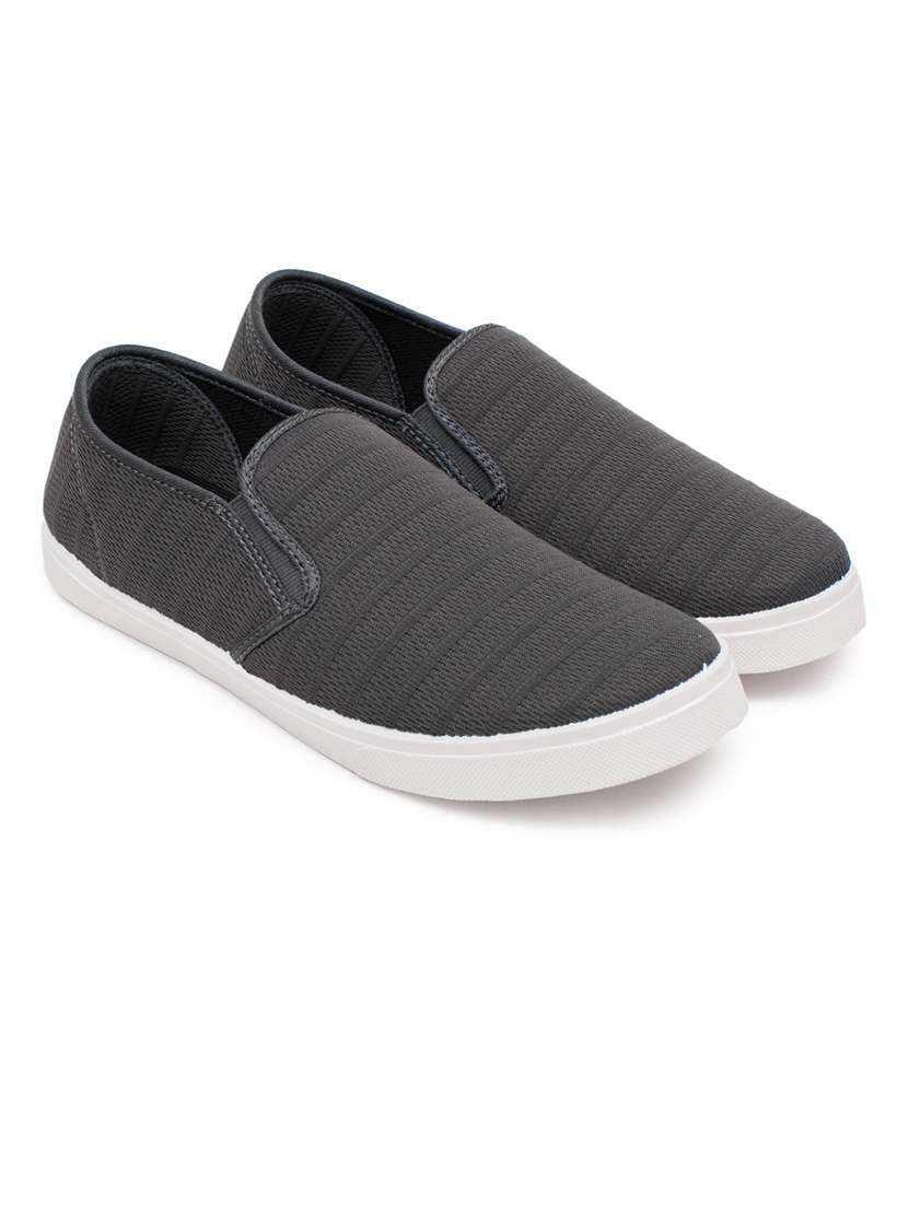 men grey slip on shoe