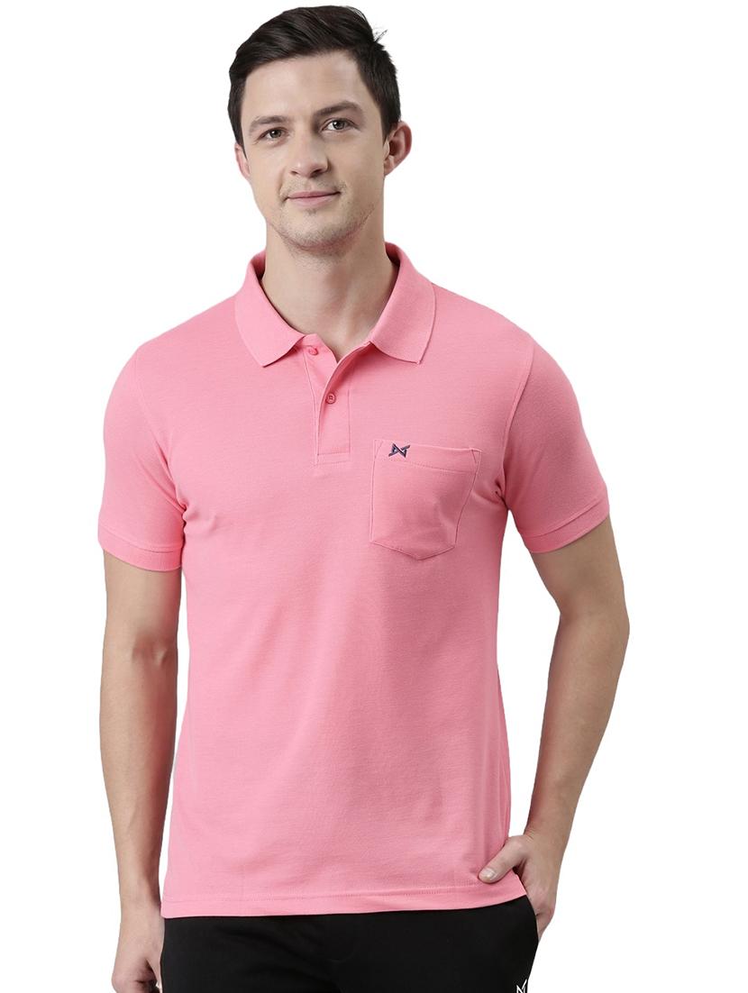 men solid short sleeve t-shirt