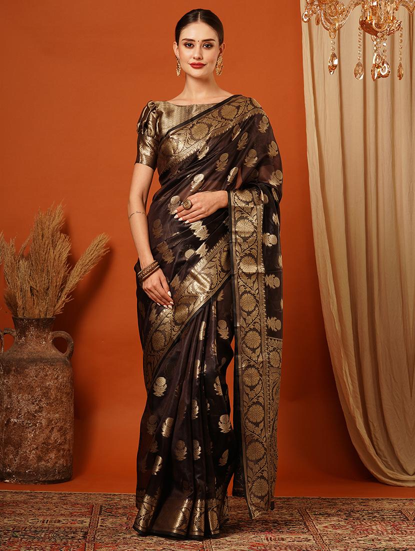 women self design banarasi saree