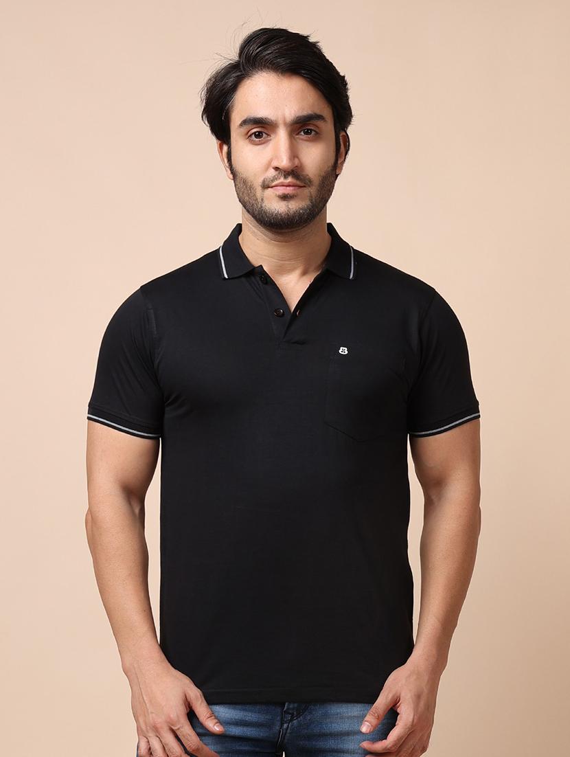 men short sleeves plain polo t-shirt