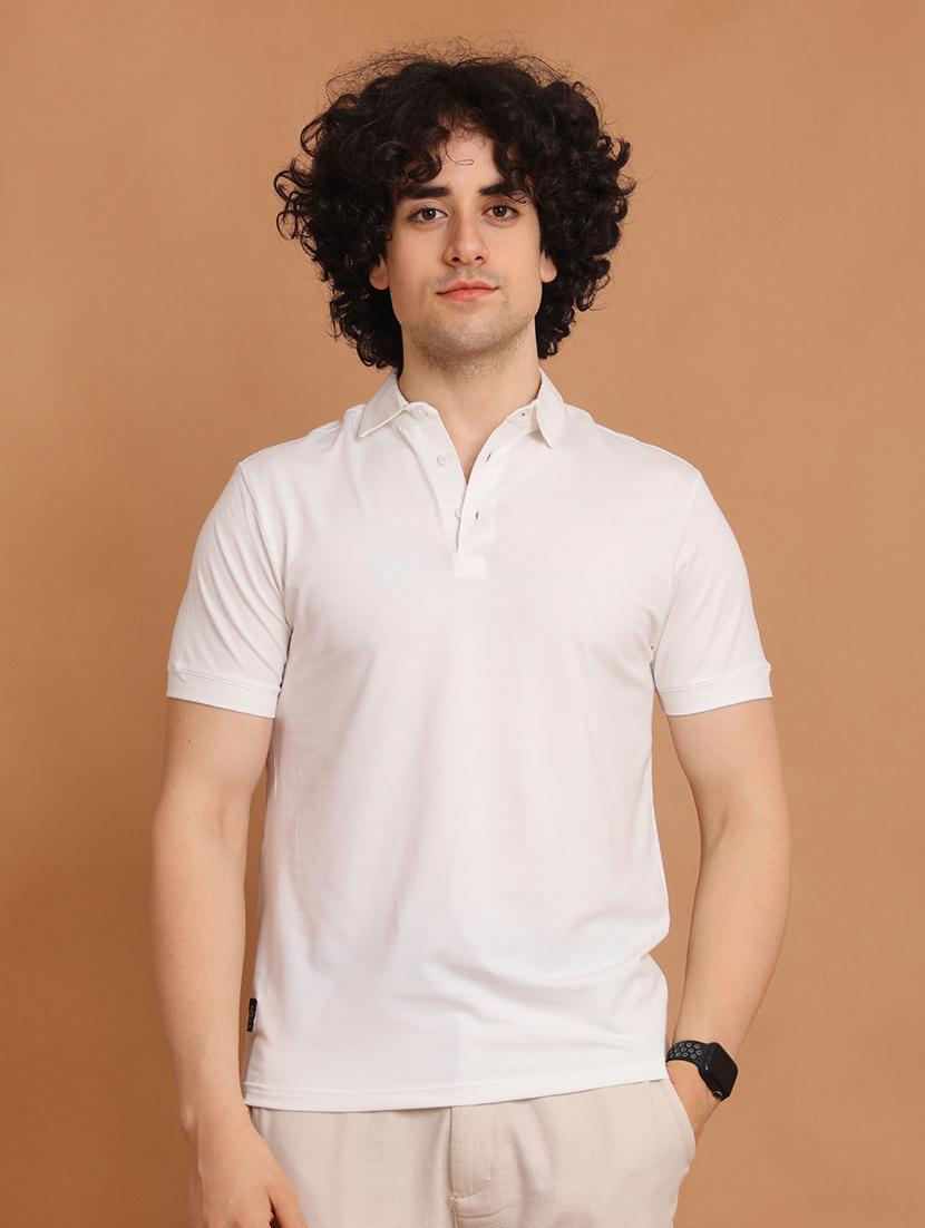 men short sleeves plain polo t-shirt