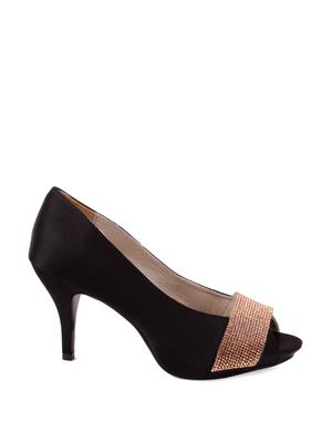 Elegant Black Peep Toes - 28707 - Standard Image - 2