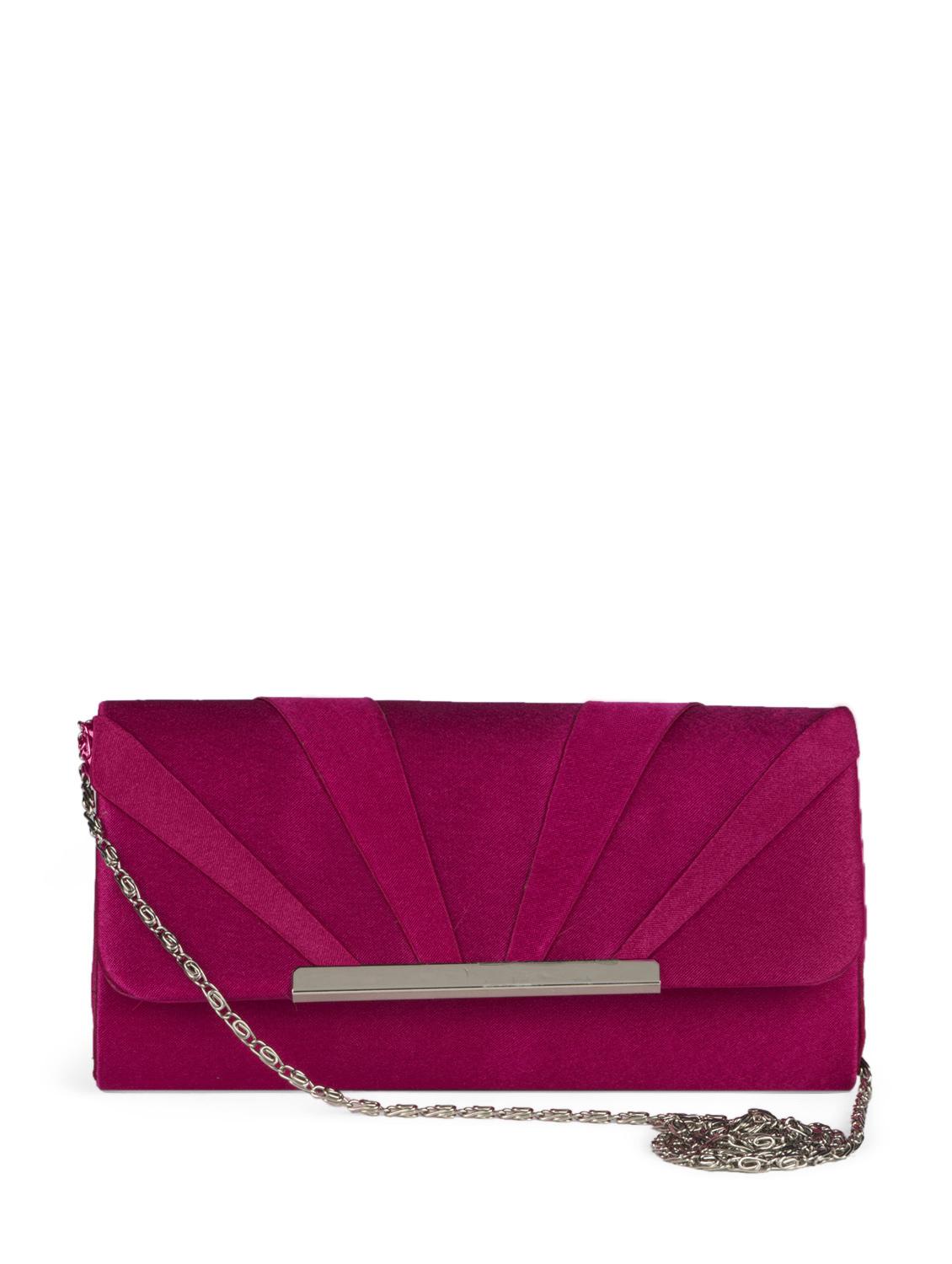 Eye Catching Fuchshia Box Clutch - Toniq