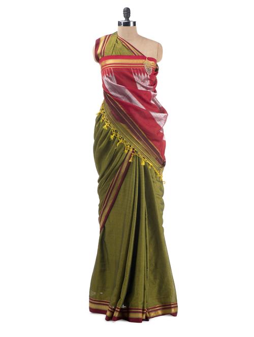 Glossy Art Silk Karwar Irkal Saree - Desiweaves