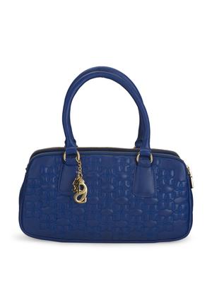 Indigo Blue Tote With Textured Detailing - 35717 - Standard Image - 2