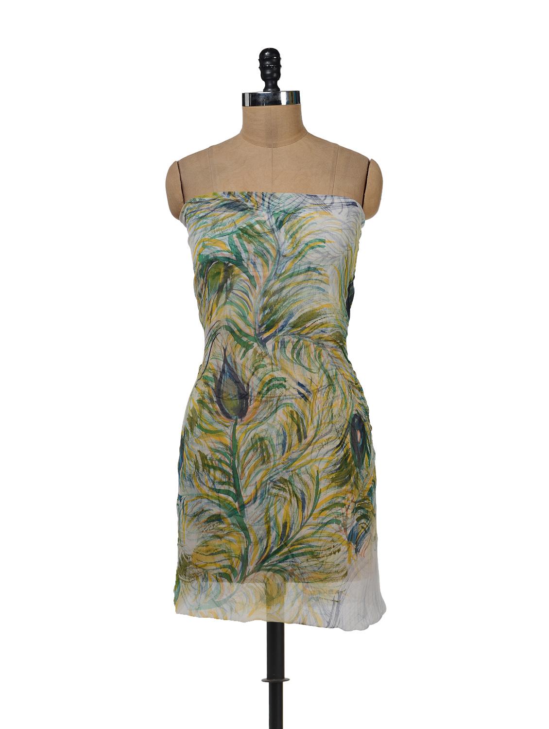 Leaf Print Georgette Charm - Vivaa
