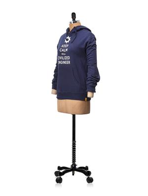 front pocket hooded sweatshirt - 43877 - Standard Image - 2
