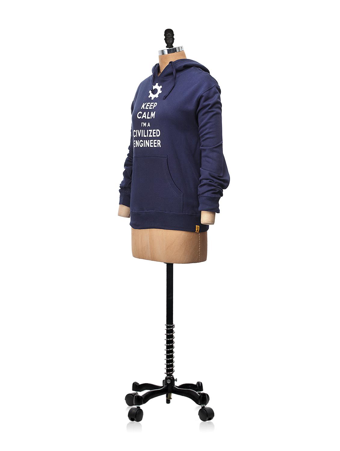 front pocket hooded sweatshirt - 43877 - Zoom Image - 2