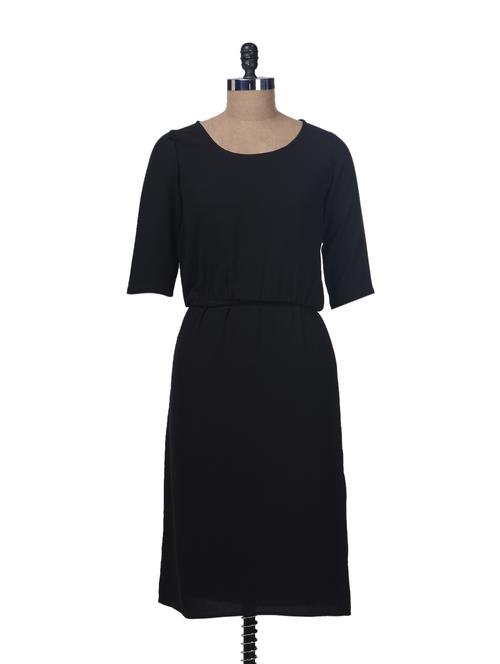 Black Midi Dress - Femella