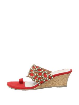 Antique Zari Work Wedges - 47876 - Standard Image - 2