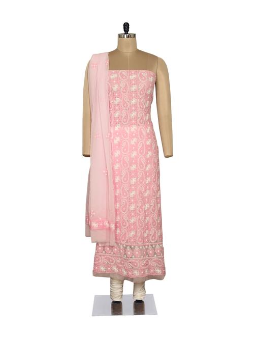 Pretty Pink Embroidered Suit - Ada
