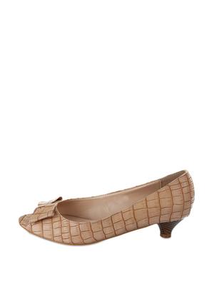 Beige Kitten Heels - 50982 - Standard Image - 2