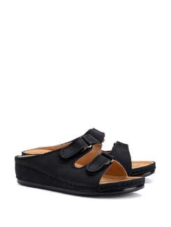 Classic Slide Slippers with Velcro Side Buckles - CATWALK