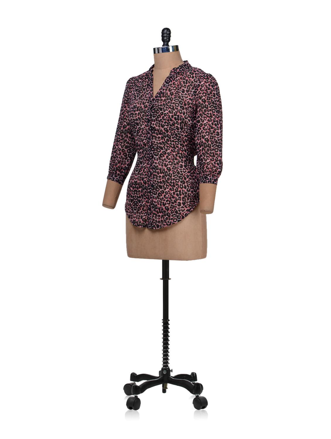 leopard print shirt - 58132 - Zoom Image - 2