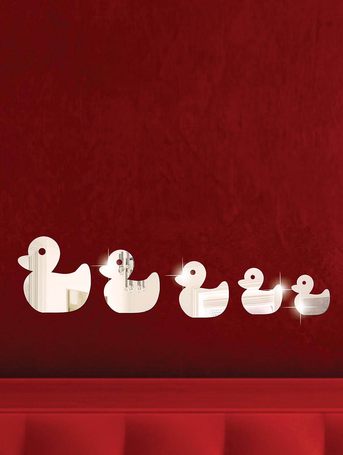 Duck Family 3D Mirror Sticker - Zeeshaan