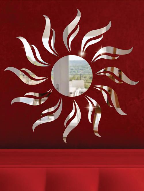 Sun 3D Mirror Sticker - Zeeshaan
