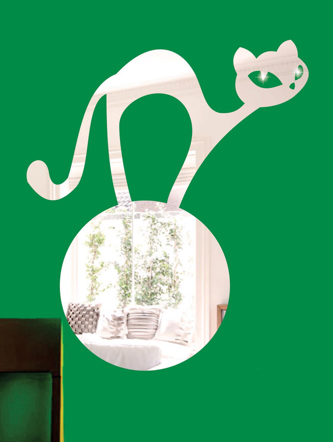 Kitty 3D Mirror Sticker - Zeeshaan