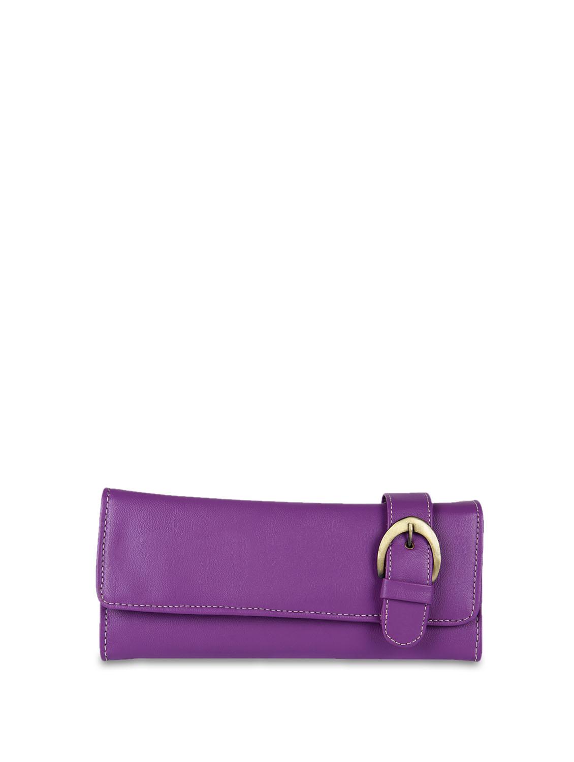 Purple Belted Detail Wallet - ALESSIA
