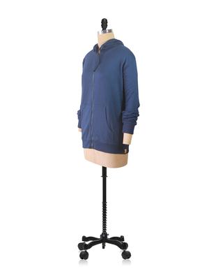 blue hooded zip-up sweatshirt - 70617 - Standard Image - 2