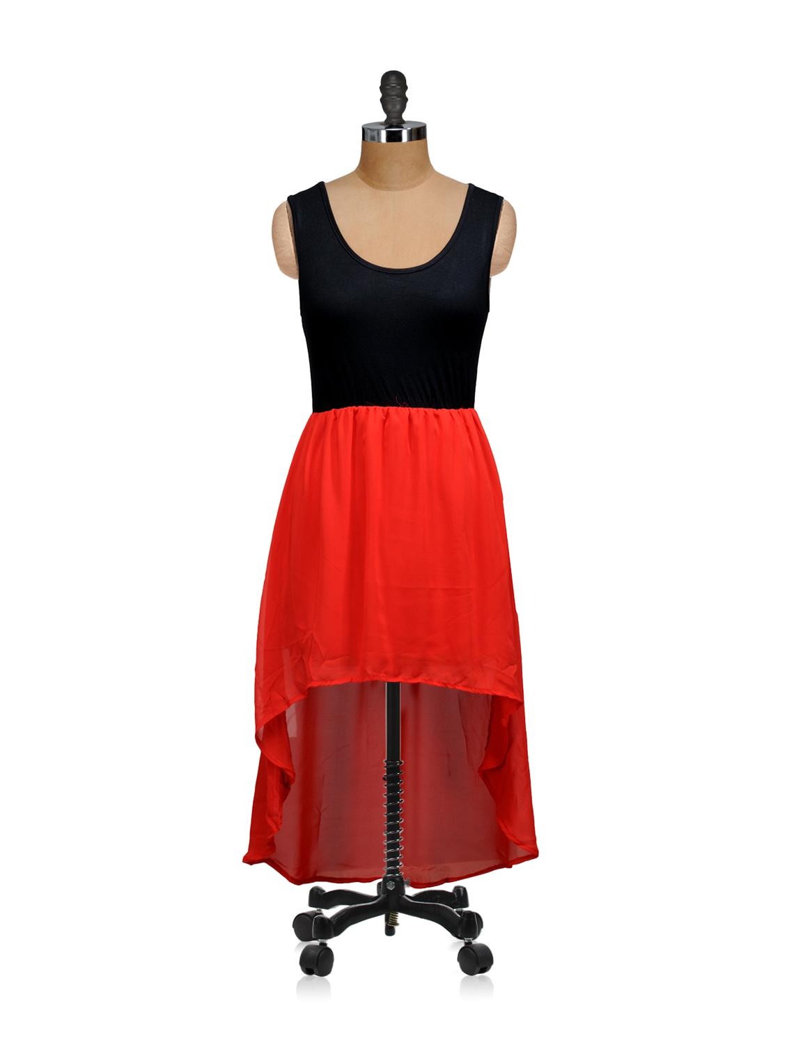 Red And Black Party Dress - Salt
