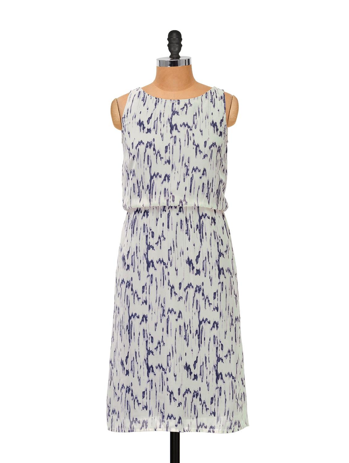 Boat Neck Georgette Midi Dress - Femella