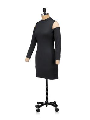 cold shoulder bodycon dress - 854792 - Standard Image - 2