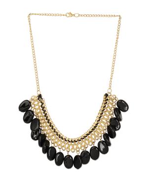 Onyx stone round neckpiece - 886246 - Standard Image - 2