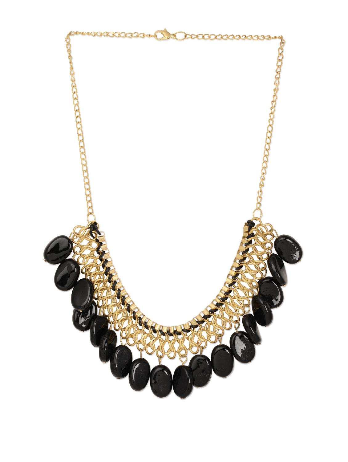 Onyx stone round neckpiece - 886246 - Zoom Image - 2