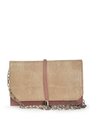 beige leatherette clutch - 888188 - Standard Image - 5