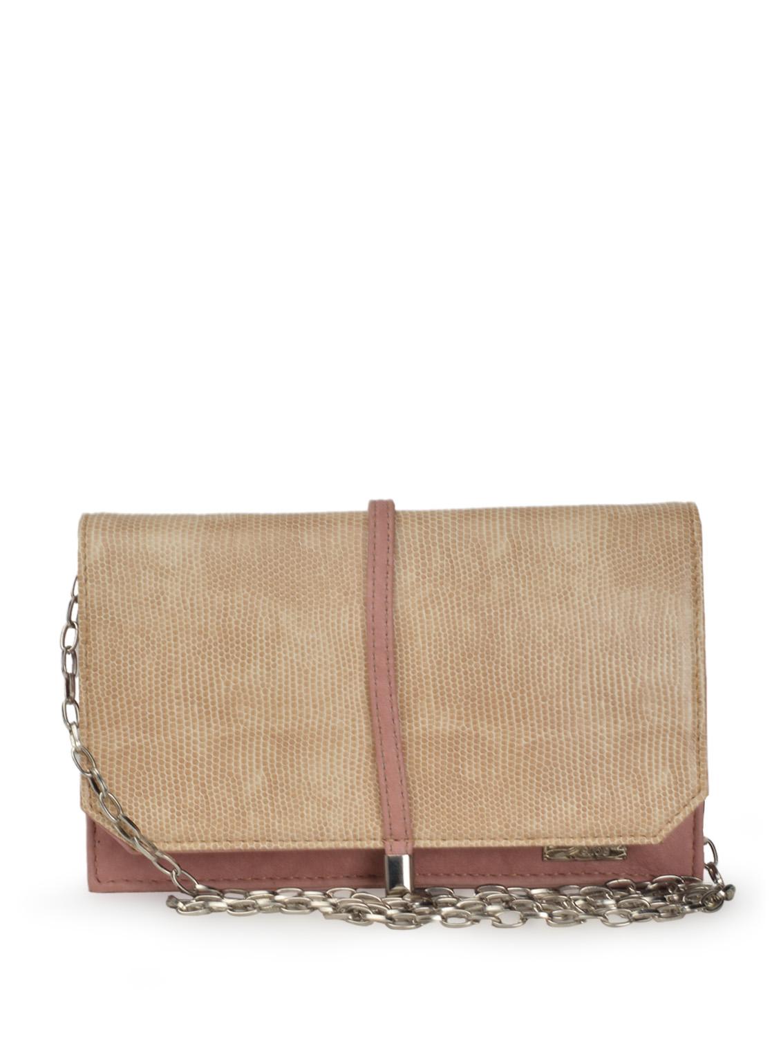 beige leatherette clutch - 888188 - Zoom Image - 5