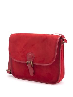 Red suede messenger bag - 8923 - Standard Image - 2