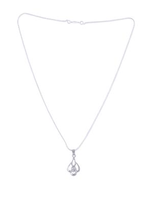 gorgeous silver pendant with crystal - 893877 - Standard Image - 2