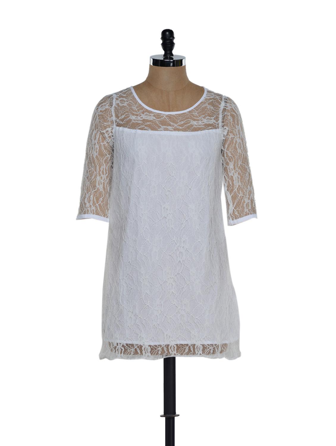 White Lace Dress - Eavan