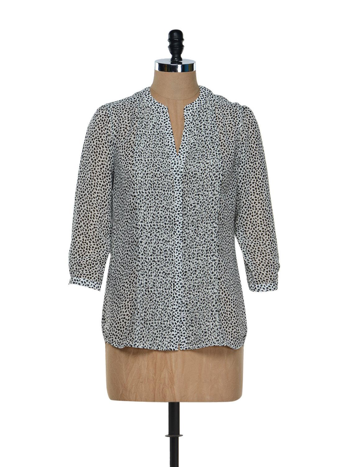 Black And White Printed Shirt - Holidae